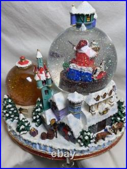 Christopher Radko North Pole Workshop Snowglobe Musical Blowing Snow w Box
