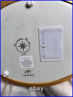 Christopher Radko North Pole Workshop Snowglobe Musical Blowing Snow w Box