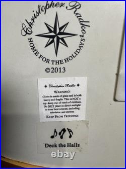 Christopher Radko North Pole Workshop Snowglobe Musical Blowing Snow w Box