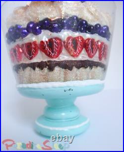Christopher Radko Terrific Trifle Dessert Glass Ornament RARE NEW