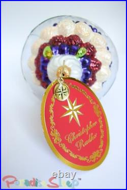 Christopher Radko Terrific Trifle Dessert Glass Ornament RARE NEW