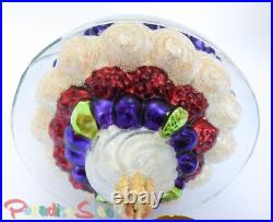 Christopher Radko Terrific Trifle Dessert Glass Ornament RARE NEW