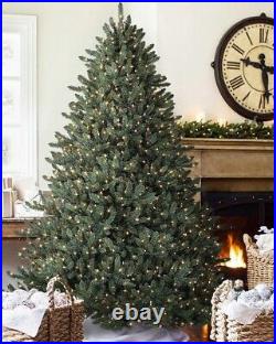 Classic Blue Spruce 6.5 Ft Candlelight Clear LED Artificial Christmas Tree NEW