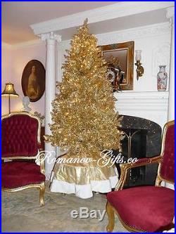 Classic Champagne GOLD Slim Pre-Lit Christmas Tree 5 ft high