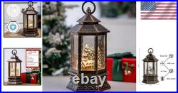Classic Church Snow Globe Lantern Silent Night Music 11 Holiday Gift Family