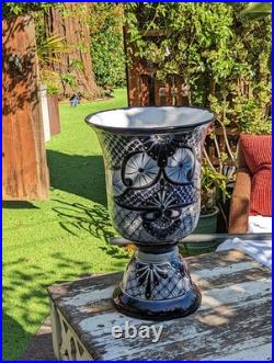 Classic Flower Pot Talavera Ceramic Planter is 22 Tall Handmade Mexican Pottery Classic Flower Pot Talavera Ceramic Planter is 22 Tall Handmade Mexican Pottery