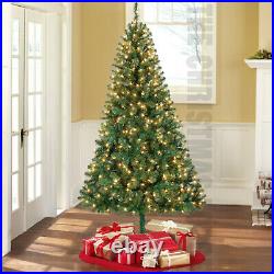 Classic Pre-lit Artifical Christmas Trees / White / Green / Black / Your Choice