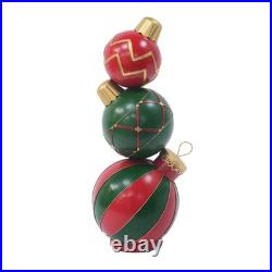 Classic Stacked Christmas Ball Decoration Any Indoor Space Versatile Decoration