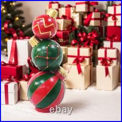 Classic Stacked Christmas Ball Decoration Any Indoor Space Versatile Decoration