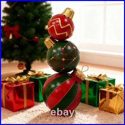 Classic Stacked Christmas Ball Decoration Any Indoor Space Versatile Decoration