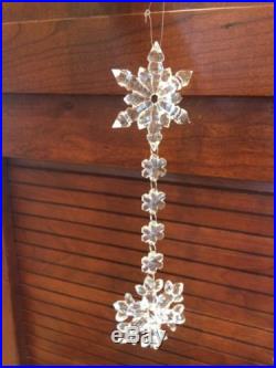 Clear Snowflake Garland Christmas Tree Ornament Holiday Winter Decoration