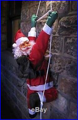 Climbing Santa Rope Ladder OutDoor Xmas Decoration 3ft or 4ft Father Christmas
