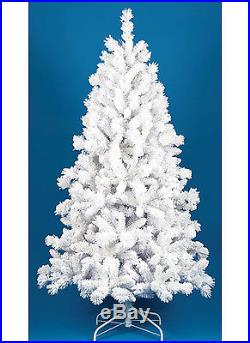 Closeout 8 Foot White Flocked Artificial Christmas Tree Unlit