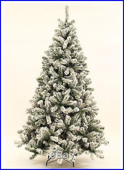 Closeout 9 Foot Prince Flock Artificial Christmas Tree Unlit