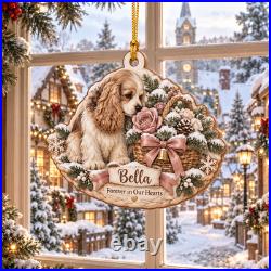Cocker Spaniel Memorial Personalized Christmas Ornament 3.5 inch Christmas Decor Cocker Spaniel Memorial Personalized Christmas Ornament 3.5 inch Christmas Decor