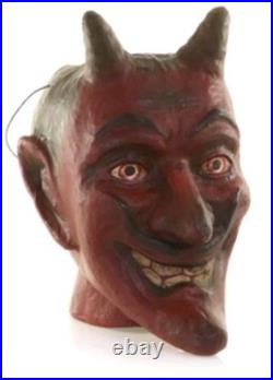 Cody Foster Halloween Paper Mache Devil Candy Bucket-8.5''H