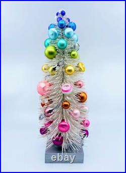 Cody Foster Sisal Trees White Rainbow Trees with Ornaments Set of 3 Cody Foster Sisal Trees White Rainbow Trees with Ornaments Set of 3