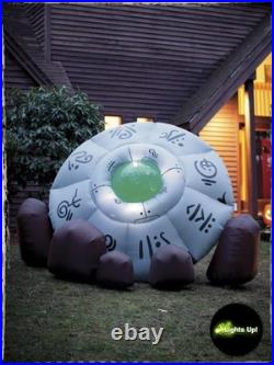 Collapsed Spacecraft a 6×10-ft Light-Up Inflatable Decor