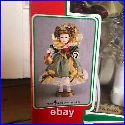Collectable Porcelain Doll VICTORIA Motion-ettes CHRISTMAS Display Figure TELCO
