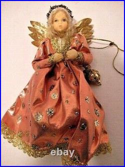Collectible 1980′s Leidel Spreen Christmas Wax Face Angel ornament