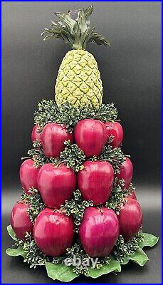 Colonial Williamsburg Faux Apple Pineapple Table Centerpiece Topiary Christmas