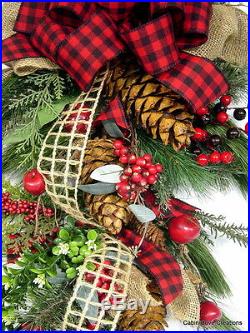 Colonial Williamsburg Swag Wreath Fall Country Christmas 4 Season Fruit Custom