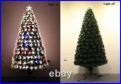Color Changing Fiber Optic Christmas Tree With Multi-color LED Lights Pre-lit