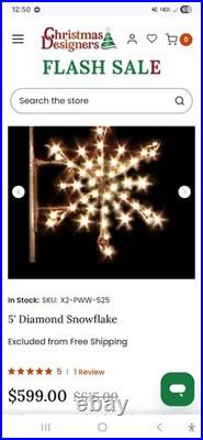 Commercial Grade Snow Flake Christmas Light Commercial Grade Snow Flake Christmas Light