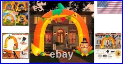 Complete 10FT Giant Pumpkin Turkey Arch Perfect for Thanksgiving Celebrations