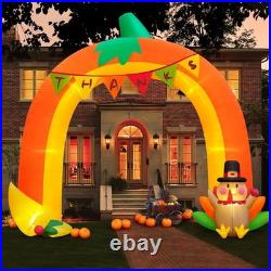 Complete 10FT Giant Pumpkin Turkey Arch Perfect for Thanksgiving Celebrations