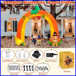 Complete 10FT Giant Pumpkin Turkey Arch Perfect for Thanksgiving Celebrations