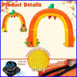 Complete 10FT Giant Pumpkin Turkey Arch Perfect for Thanksgiving Celebrations