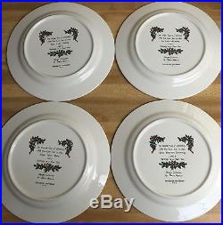 Complete 12 Days of Christmas Plates/Dishes Set TAYLORTON POTTERIES 10.5