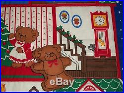Completed Beary Merry Christmas Fabric Advent Calendar Wallhanging Bear VIP Done