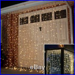 ConnectPro Connectable Outdoor LED Curtain Fairy Lights Garden Christmas Home