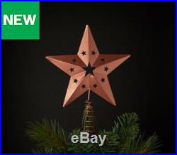 Copper Effect Star Tree Topper Ideal For Decor The Christmas Tree