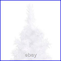 Corner Artificial Christmas Tree LEDs&Ball Set White 70.9 PVC