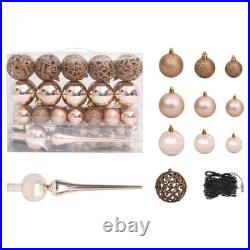 Corner Artificial Christmas Tree LEDs&Ball Set White 70.9 PVC