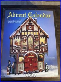 Costco 2015 Christmas Advent LARGE Wood 24 Door 3D Calendar House With Box #663167