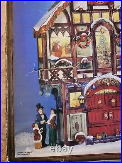 Costco Christmas Advent Calendar 24 Doors Santa Wood Victorian House 663167