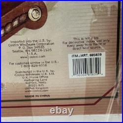 Costco Rocking Horse with Santa Christmas Decor Figurine 685839 Vintage Style