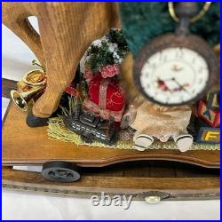 Costco Rocking Horse with Santa Christmas Decor Figurine 685839 Vintage Style