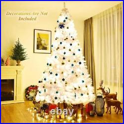 Costway Unlit Christmas Trees 9′ Hinged Artificial Christmas Tree Premium Pine