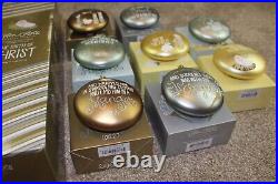 Coton Colors Laura Johnson Birth of Christ Christmas Ornament Box Set of 8 RARE