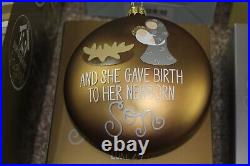 Coton Colors Laura Johnson Birth of Christ Christmas Ornament Box Set of 8 RARE
