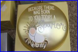 Coton Colors Laura Johnson Birth of Christ Christmas Ornament Box Set of 8 RARE