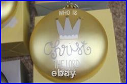 Coton Colors Laura Johnson Birth of Christ Christmas Ornament Box Set of 8 RARE