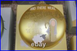 Coton Colors Laura Johnson Birth of Christ Christmas Ornament Box Set of 8 RARE
