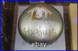 Coton Colors Laura Johnson Birth of Christ Christmas Ornament Box Set of 8 RARE