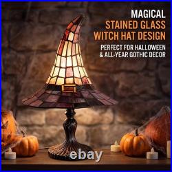 Cracker Barrel 2026 Stained Glass Witch Hat Lamp Viral Halloween Tiffany Style Cracker Barrel 2026 Stained Glass Witch Hat Lamp Viral Halloween Tiffany Style